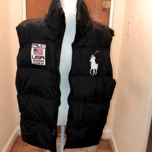 Polo Ralph Lauren PRL67 USA Alpine Ski Vest w/o Hood (black) Excellent Condition